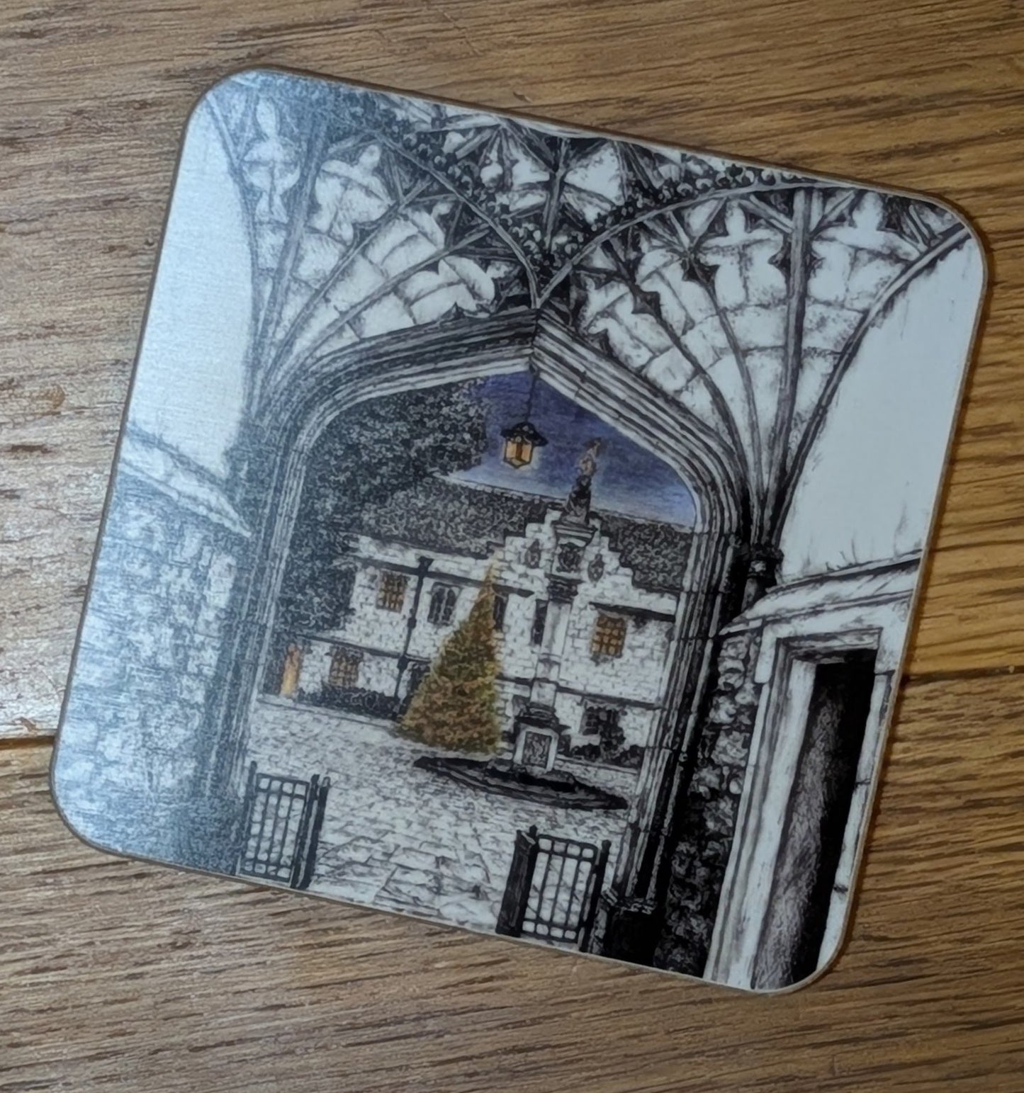 Corpus Christi College Christmas Tree coaster