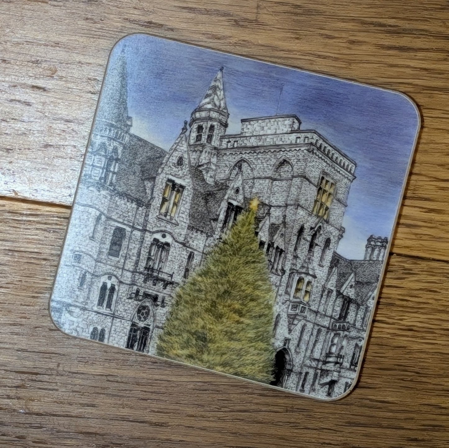 Balliol College Christmas Tree coaster