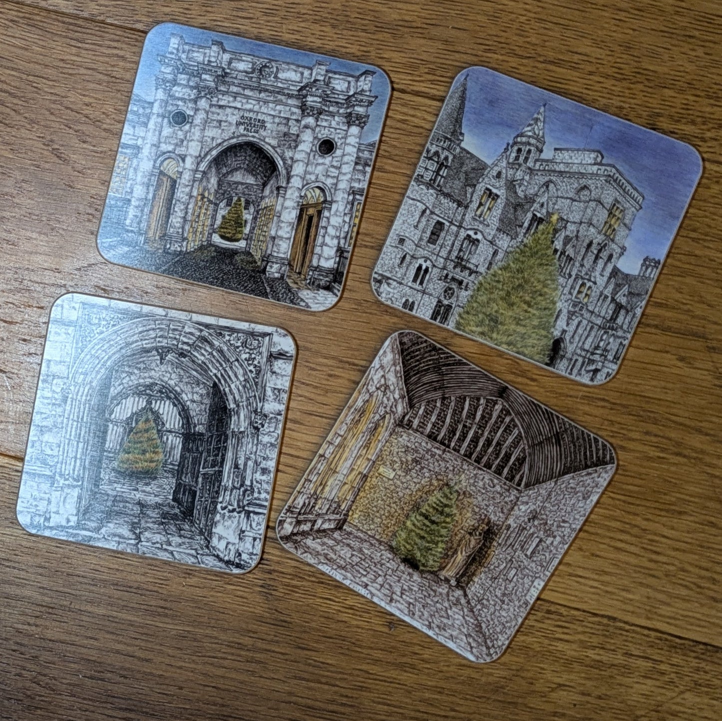 Set of 4 Oxford Town Coasters