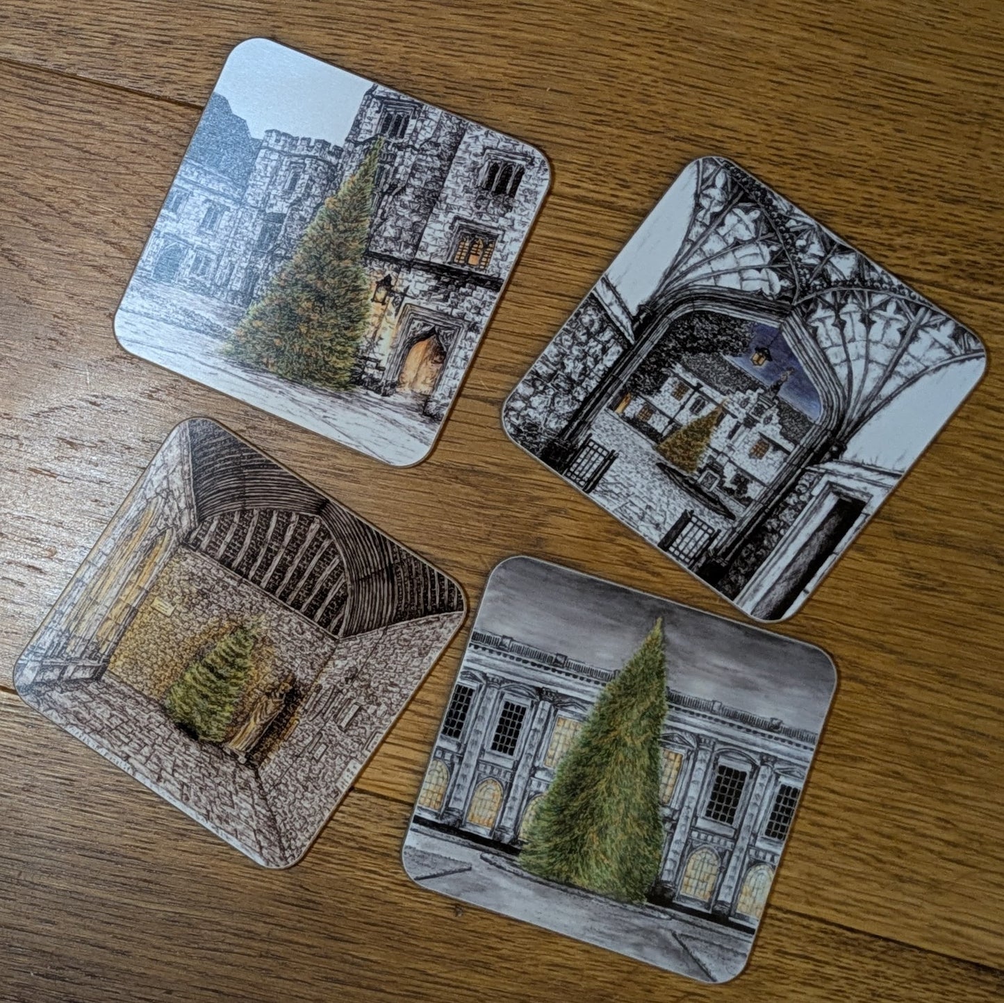 Set of 4 Oxford Gown Coasters