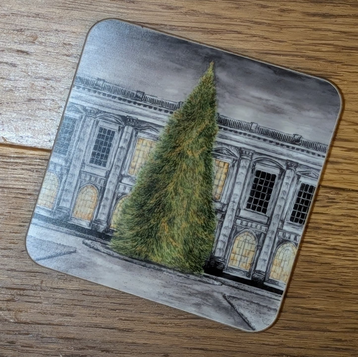 Christ Church College Christmas Tree coaster