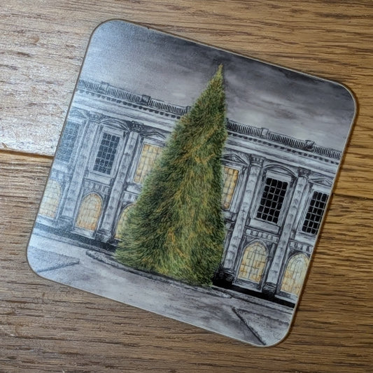 Christ Church College Christmas Tree coaster