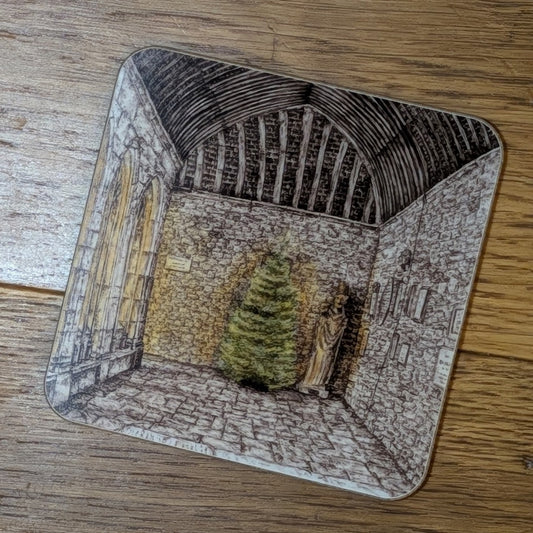 New College College Christmas Tree coaster