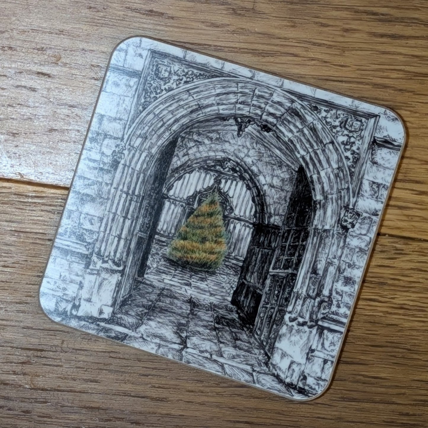 Bodleian Library Christmas Tree coaster