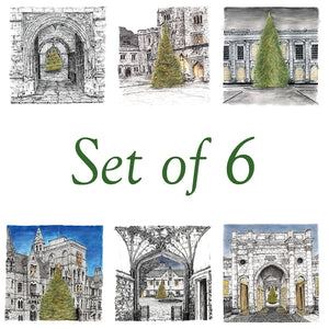 Christmas Trees of Oxford - set of 6 cards ***Pre-orders now available***