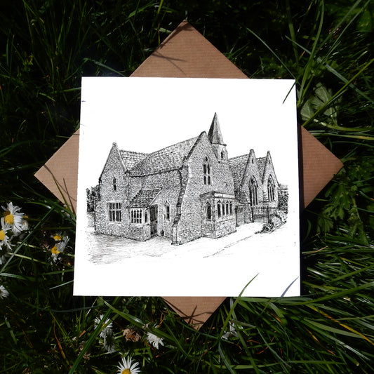 Old St Edburg's Primary School, Bicester Greeting Card