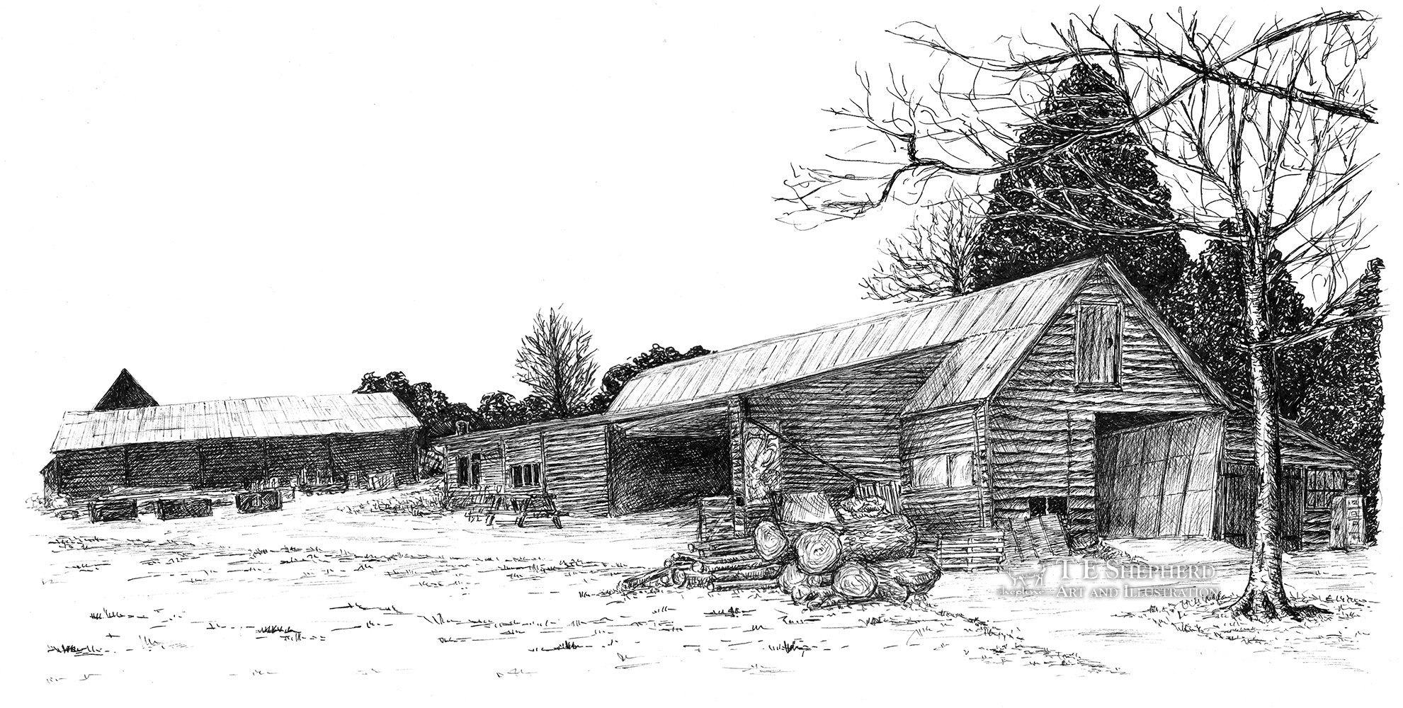 Sawmill, Wytham Woods, Oxfordshire *Original*